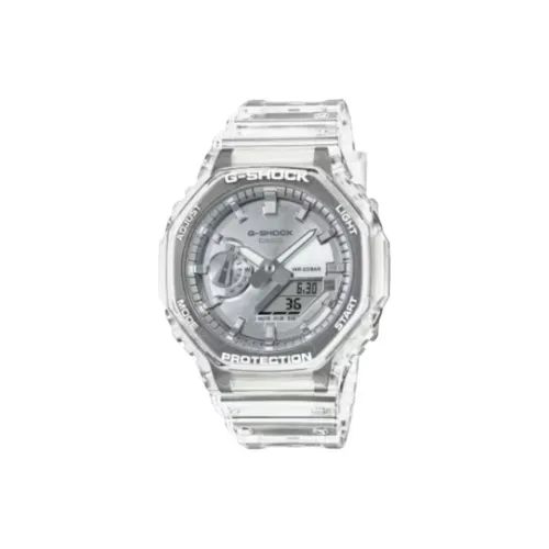 CASIO 2100 Collection Кварцевый механизм Смольный ремешок Часы унисекс Серебристый циферблат