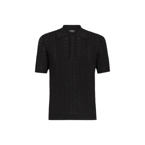 Fendi Мужская черная поло