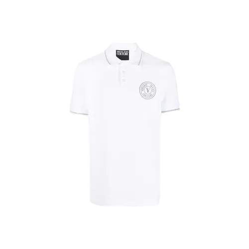 VERSACE JEANS COUTURE Белая Мужская Рубашка Поло