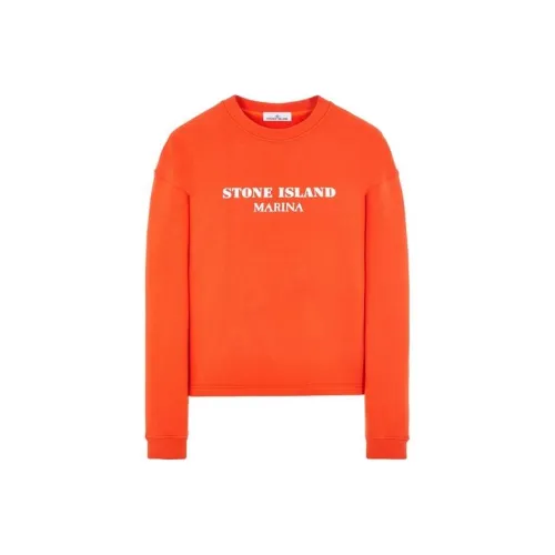STONE ISLAND LOBSTER Креветочно-красный Унисекс Свитшоты