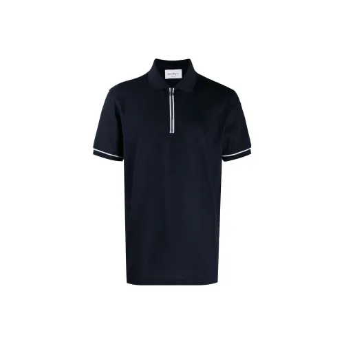 Ferragamo Мужская поло синего цвета