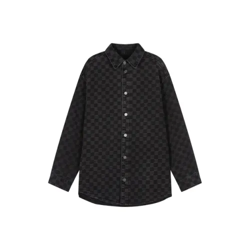 CROQUIS 959 Denim Light Gray Men's Shirts CROQUIS 959 Деним Светло-Серый Мужские Рубашки