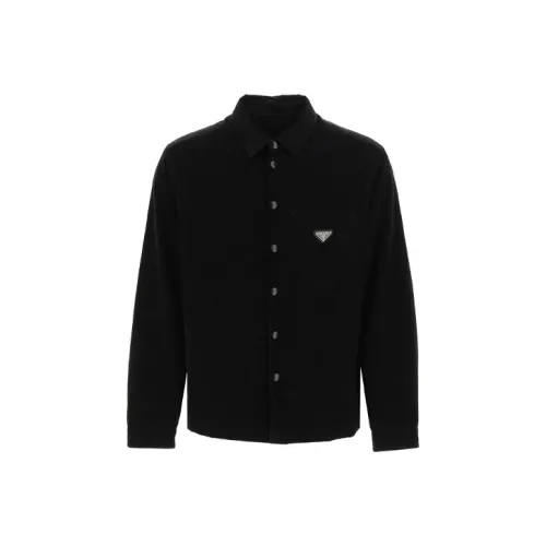 PRADA Мужские Черные Рубашки