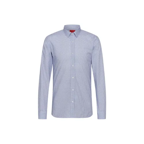 Hugo Boss Мужские Синие Рубашки