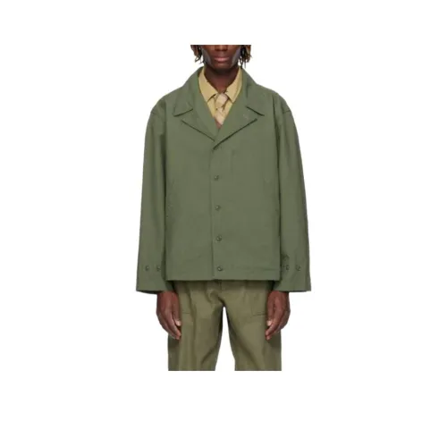 Куртки и пальто для мужчин зеленые совместный проект Engineered Garments