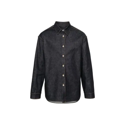 FERRAGAMO Рубашка Мужская Морской Синий