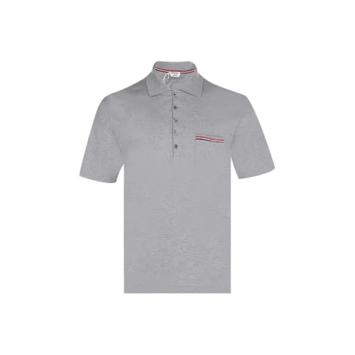 THOM BROWNE Серый Мужской Поло