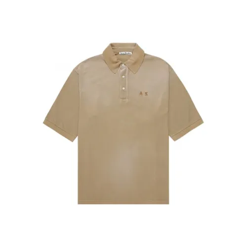 ACNE STUDIOS Мужская поло темно-коричневого цвета