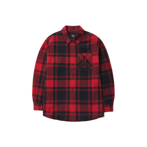 MLB Base Logo Красный Унисекс Рубашки