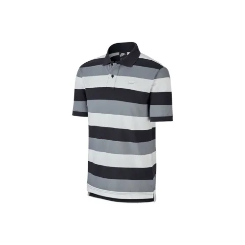 Nike Черный Серый Цвет Мужская Рубашка Поло