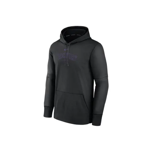 nike COLORADO ROCKIES Authentic Collection Practice Свитшот Мужской Черный