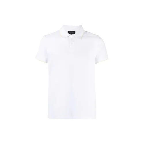 A.P.C. Joint Paragraph Белая Мужская Рубашка Polo