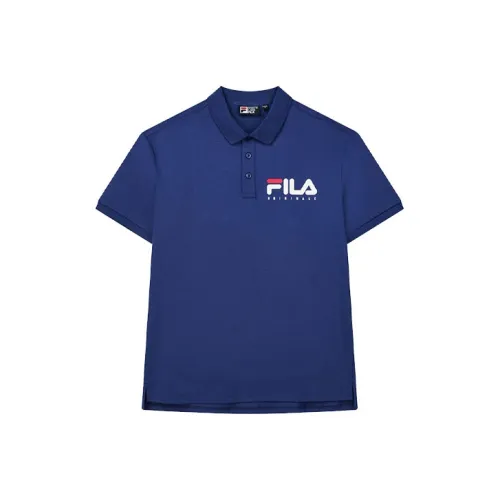 FILA Glamor Мужская Поло Фиолетовая Синяя
