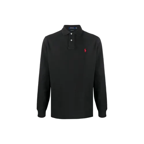 Черное мужское поло Polo Ralph Lauren