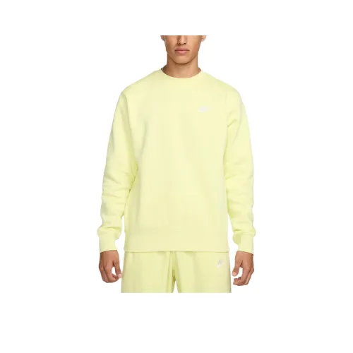 Nike Sportswear Club Флис Толстовка Мужская Желтая Зеленая