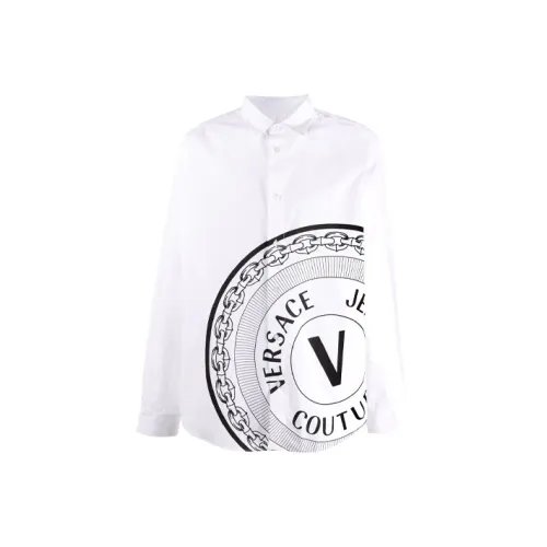 VERSACE JEANS COUTURE Белые Мужские Рубашки