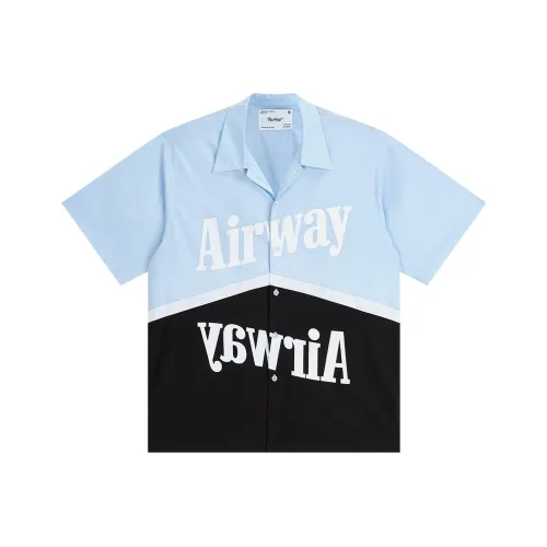 AIRWAY Светло-синий Унисекс Рубашки