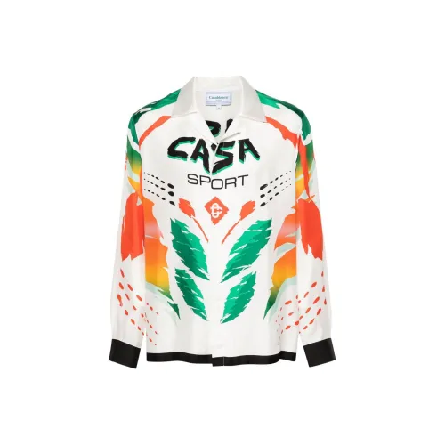 CASABLANCA SS24 Рубашка Мужская Белая