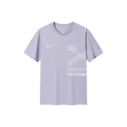 XTEP Cloud Wave Фиолетовый Мужская T-Рубашка