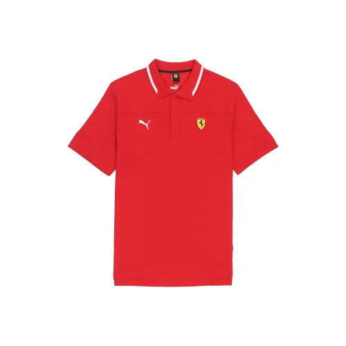 PUMA Scuderia Ferrari Race Red Мужская Рубашка Поло
