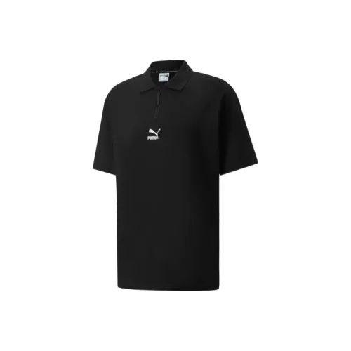 PUMA Мужская поло рубашка черного цвета