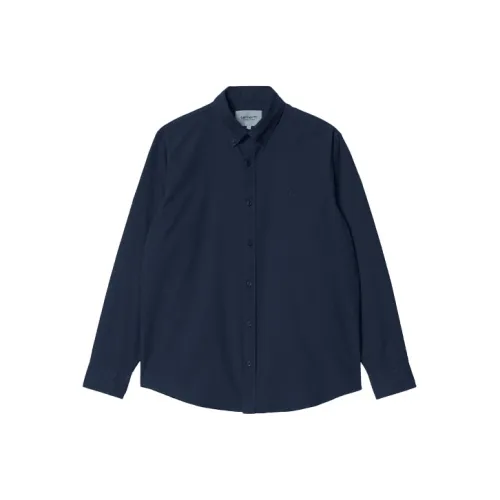 Carhartt WIP Темно-морская синяя мужская рубашка