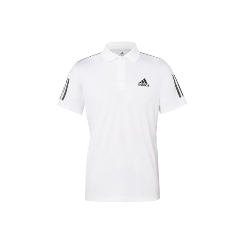 Adidas 3 Stripes Поло Мужское Белое