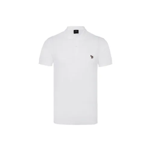 PS By Paul Smith Белая Мужская Рубашка Поло