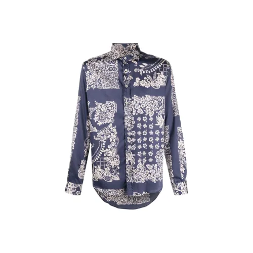 ETRO Мужские Синие Рубашки