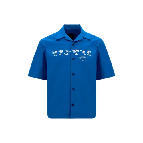 GIVENCHY Мужские Синие Рубашки