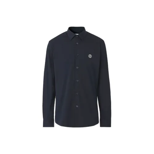 Burberry Рубашка Мужская Морской Синий