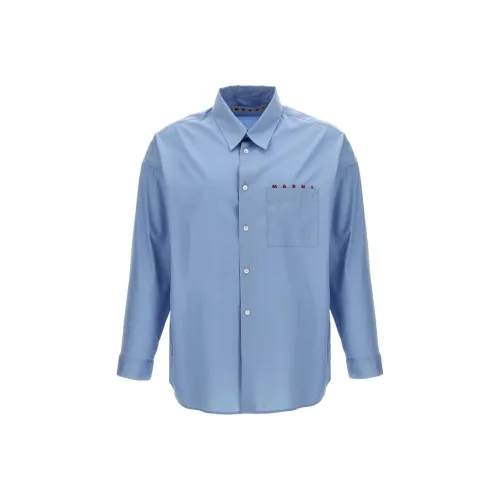 MARNI Синий Мужские Рубашки