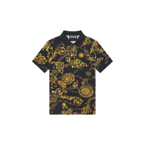 VERSACE Мужская черная поло