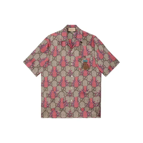 GUCCI Бежевые Мужские Рубашки