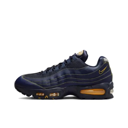 Nike Air Max 95 Low Топ Повседневные Беговые Кроссовки Унисекс Синий Черный