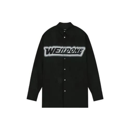 WE11DONE Черная унисекс рубашка