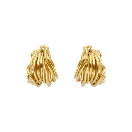 BALENCIAGA Серьги из бронзы Золотой Женские