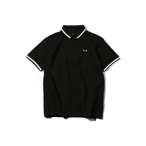 XxDESIGN Черное унисекс-поло