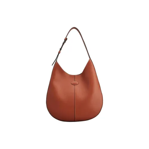 TOD'S DI Телячья кожа Одно плечо Сумка Маленькая Женская Апельсин