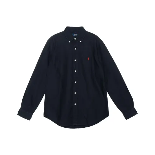 Черные мужские рубашки Polo Ralph Lauren