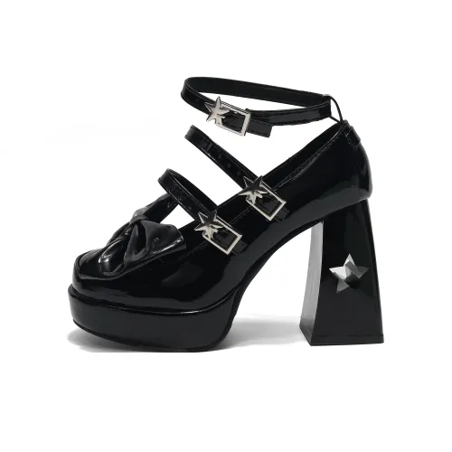 Dawei's House Грубый каблук Туфли Мэри Джейн Женские Коробка