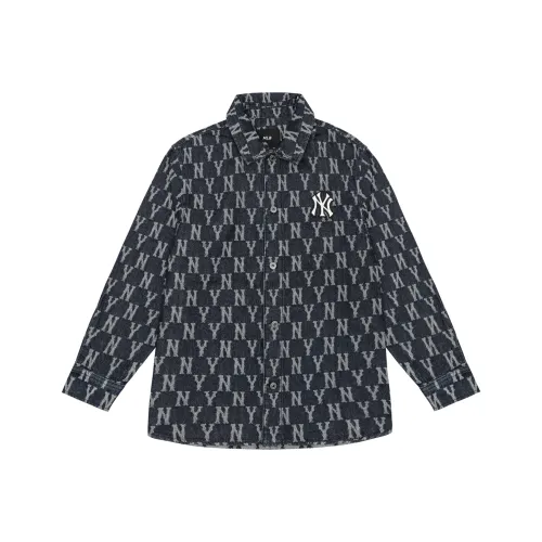 MLB Old Flower Темно-синий Унисекс Рубашки