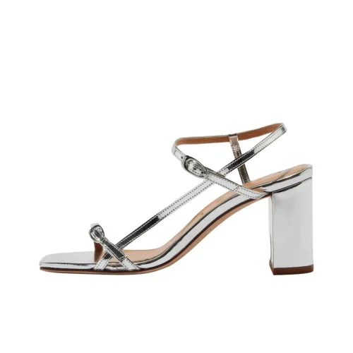 Aeyde Franzi one Ремень Сандалии 7,5cm Женские Серебряные