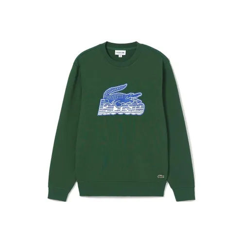 LACOSTE Collaboration Крокодил Зеленый Мужской Свитшот
