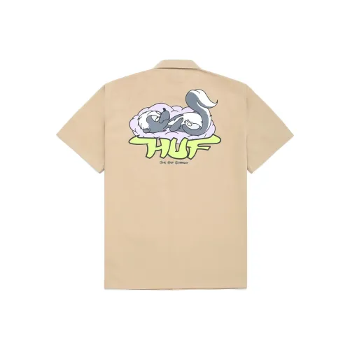 HUF Co-brand Хаки Мужские Рубашки