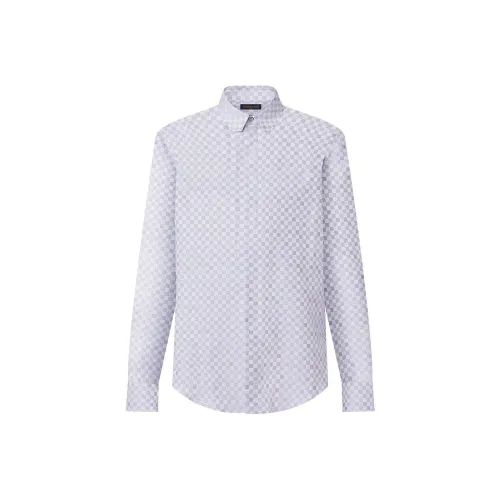 LOUIS VUITTON DNA Ожерелье-чокер Стандартный стиль Рубашка Мужская Синяя