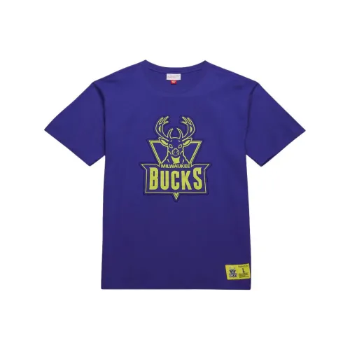 MITCHELL NESS X NBA Milwaukee Bucks Neon Nights Premium T-Shirt Мужской Фиолетовый