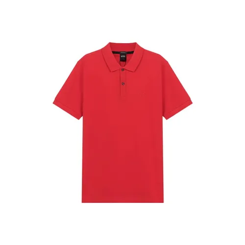 Hugo Boss Ярко-красная мужская поло
