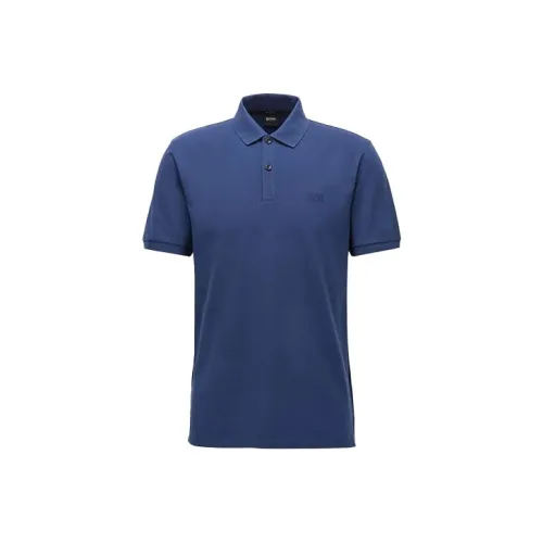 Hugo Boss Королевский Синий Мужское Поло