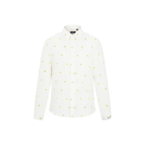 RARE Длинный рукав рубашка мужская белая